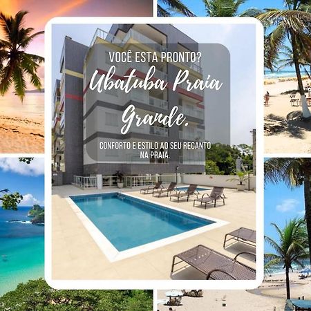 Apartamento Recanto Praia Grande - Mar, Ar, Churrasqueira, Piscina E Sauna Ubatuba Luaran gambar